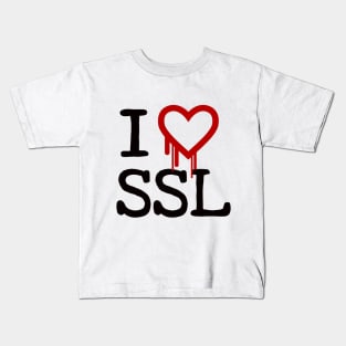 I Love SSL - Heart Bleed Bug Shirt Kids T-Shirt